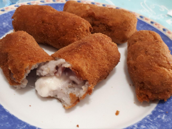 Panzarotti napoletani con patate viola