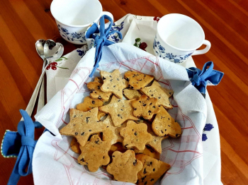 Biscotti al malto d’orzo con gocce di cioccolato