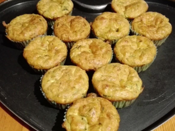 Muffin salati tonno e zucchine