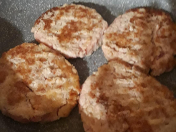 Hamburger di tacchino e patate