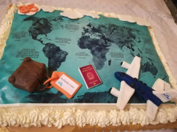 Torta tema: VIAGGIO