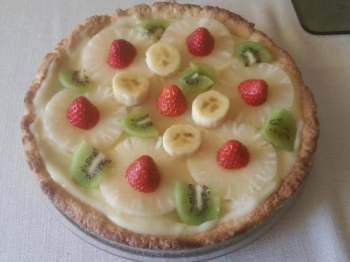 Crostata di ananas e kiwi
