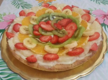 Crostata di frutta e crema pasticcera