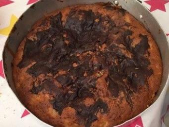 Torta alle pere e crema di cioccolato