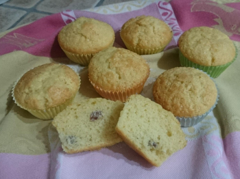 Muffin uvetta e rum