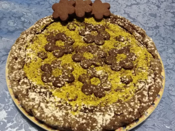 Crostata al cacao e granella di pistacchio