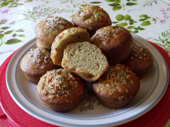 Muffin ai pistacchi e cioccolato bianco