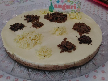 Cheesecake ai tre cioccolati