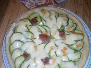 Pizza con zucchine