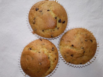 muffin con gocce di cioccolato
