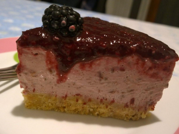 Cheesecake fredda alle more