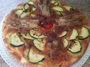 Torta ai Fiori di Zucca e Zucchine