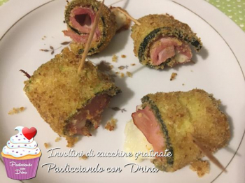 Involtini di zucchine gratinate
