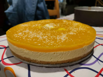 Cheesecake al Mango e Cioccolato Bianco