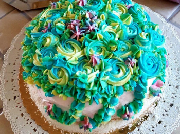 TORTA MULTICOLOR AL COCCO