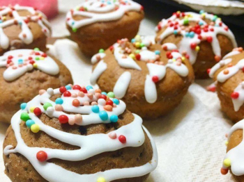 muffin con ghiaccia reale