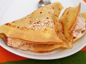crepes con gelato