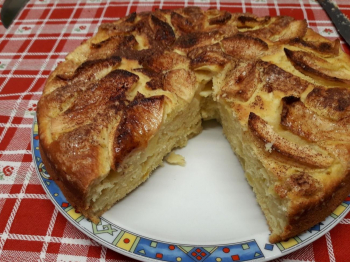 Torta rustica mele e ricotta