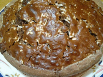 Torta cacao e ciliegie candite