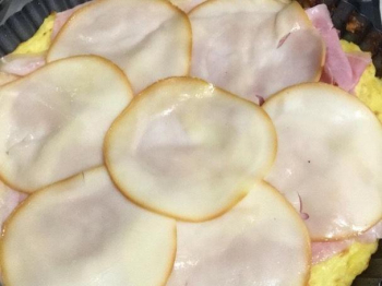 Crostata di patate con scamorza e prosciutto