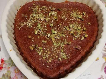Torta (ciambella) alla zucca e pistacchi