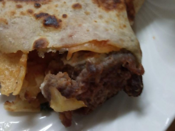 Crepes con polpette di carne di cavallo