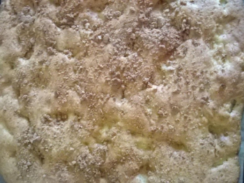 focaccia dolce allo zucchero di canna