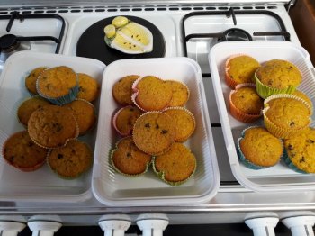 Muffin soffici zucca e bacche di goji