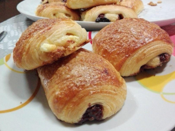 Pain au chocolat con lievito madre