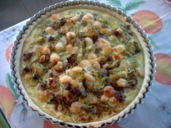 Quiche prosciutto cotto zucchine e fontina