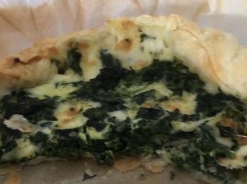 Torta salata con spinaci e grana