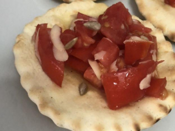Bruschetta con pane di Desulo