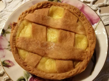 Crostatina integrale con crema al limone