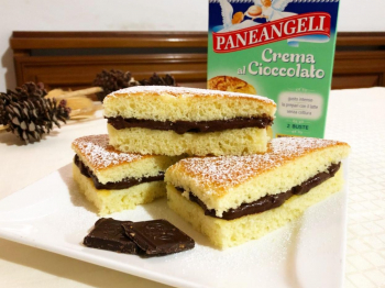 Trancetti con crema al cioccolato