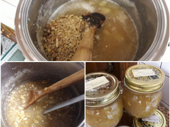 Confettura di pere,noci e vaniglia