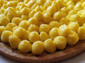 crostata con crema pasticcera