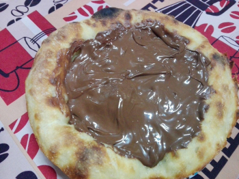 Pizza dolce alla Nutella