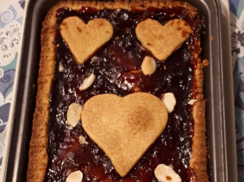 Crostata &quot;Asso di cuori&quot;