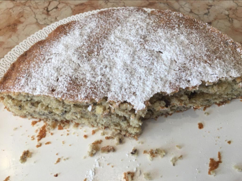 Torta al radicchio e mandorle della Dolcina Emasnow 89