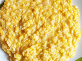 Risotto zucca e caprino