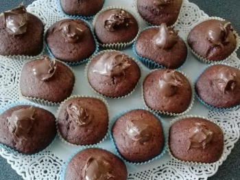 Muffin cioccolato e nutella