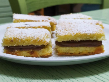Trancetti con crema al cioccolato