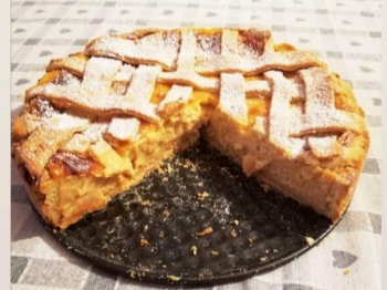 Crostata con crema pasticcera al limome