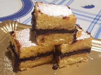 Trancetti con crema al cioccolato