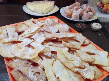 Chiacchiere alla panna