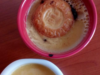 budino con latte di mandorla+budino con latte di mandorla biscotti e crema spalmabile gusto dark