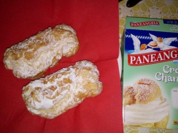 Sbrodoloni con crema Chantilly