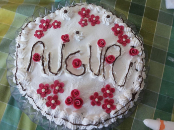Torta compleanno al caffè