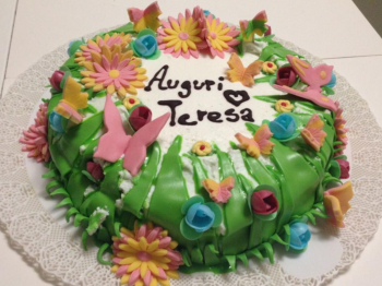 Torta prato fiorito