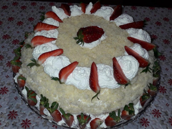 torta mimosa alle fragole